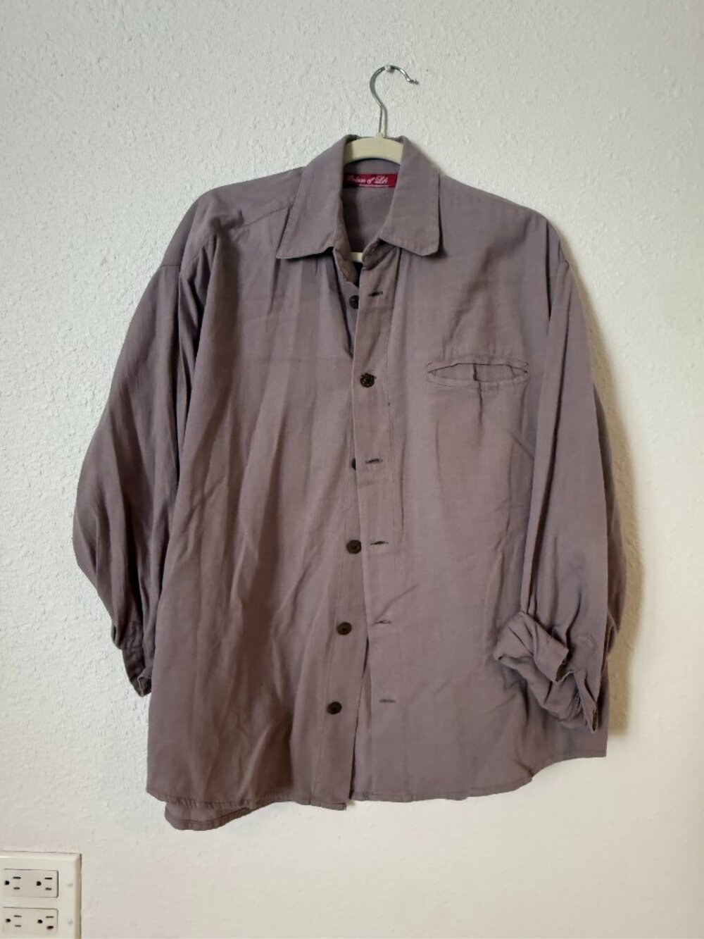 Light Lavender Button-Up Shirt